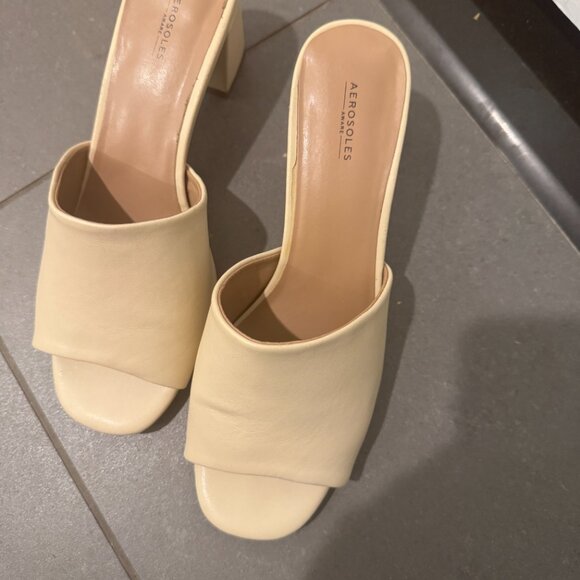 Aerosoles Entree Slide Sandal In Off-White Size 9 - Picture 3 of 6